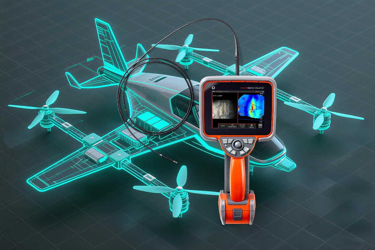 韋林MVIQ+工業(yè)視頻內窺鏡在eVTOL中的應用 韋林MVIQ+工業(yè)視頻內窺鏡在eVTOL中的應用